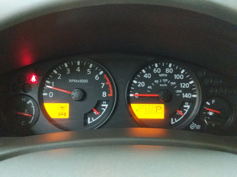 2017 Nissan Frontier - Odometer Close Up
