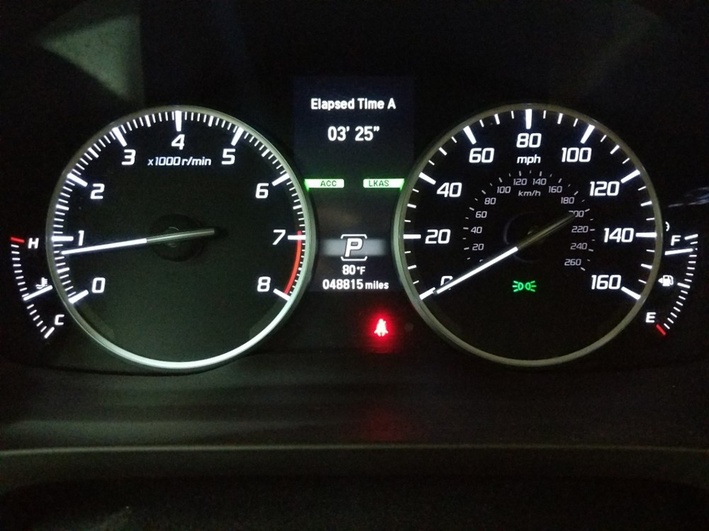 2016 Acura ILX - Odometer Close Up
