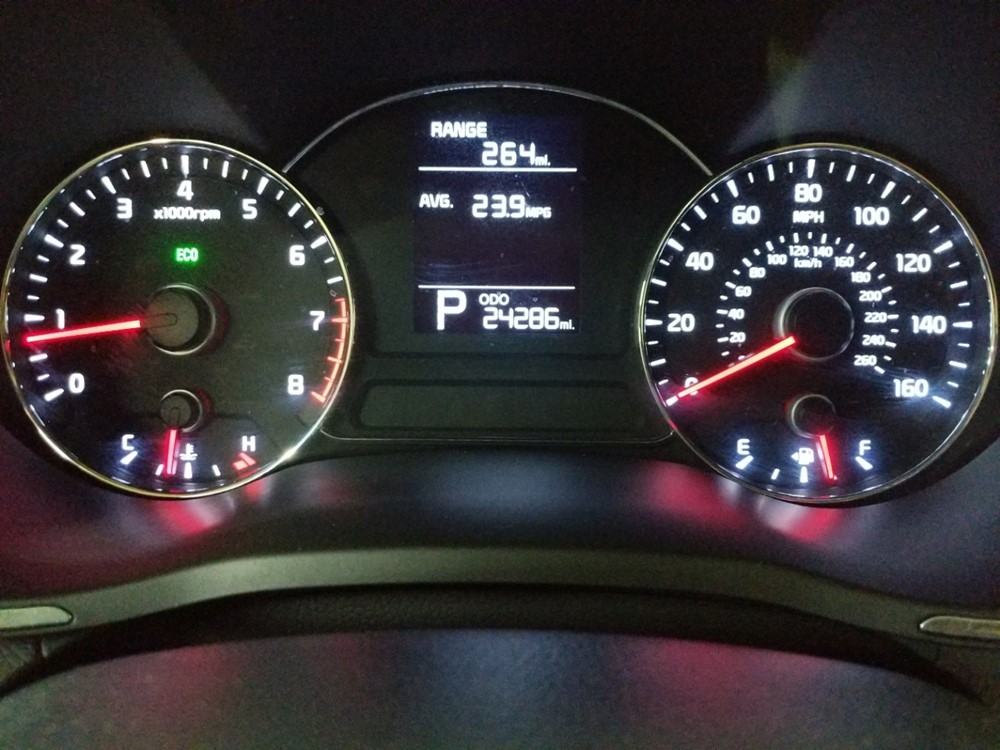 2015 Kia Forte - Odometer Close Up