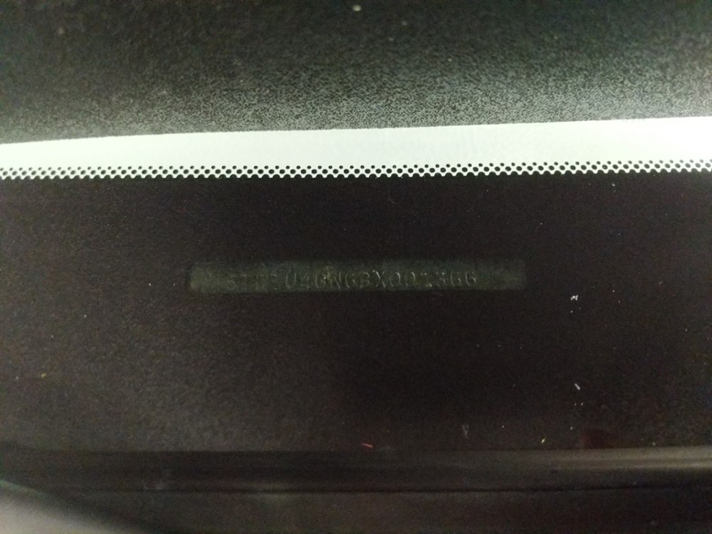 2011 Toyota Tacoma - VIN Plate