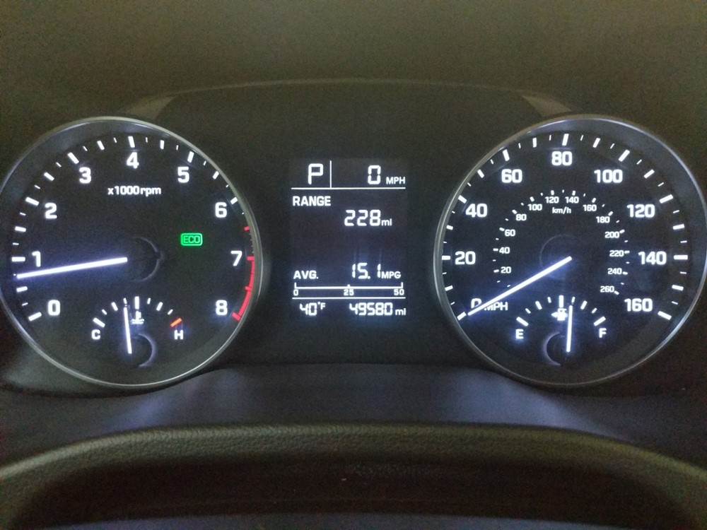 2017 Hyundai Elantra - Odometer Close Up