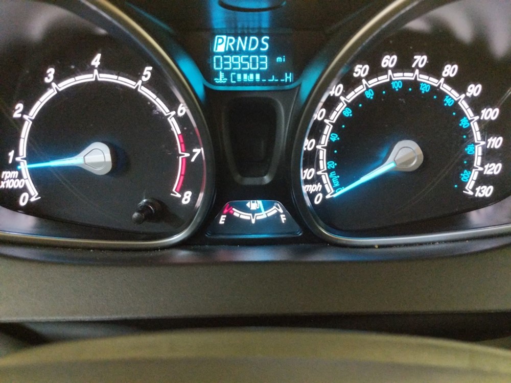 2017 Ford Fiesta - Odometer Close Up