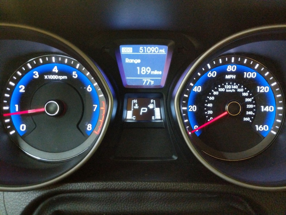 2017 Hyundai Elantra - Odometer Close Up