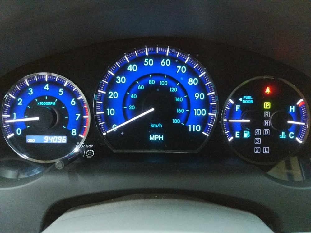 2008 Toyota Sienna - Odometer Close Up