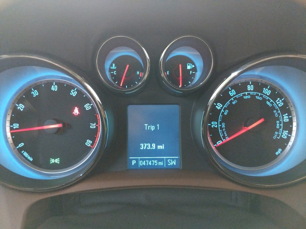 2014 Buick Encore - Odometer Close Up