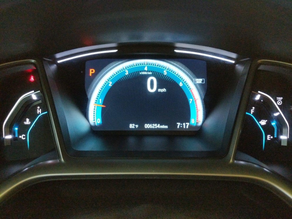 2017 Honda Civic - Odometer Close Up