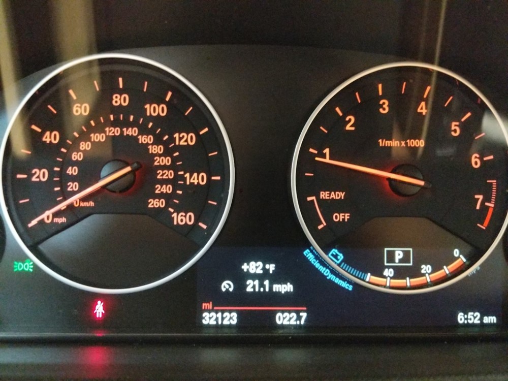 2015 BMW 328i - Odometer Close Up