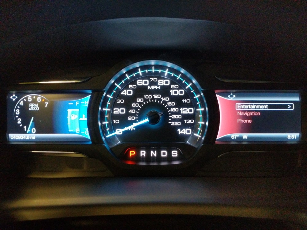 2017 Ford Flex - Odometer Close Up