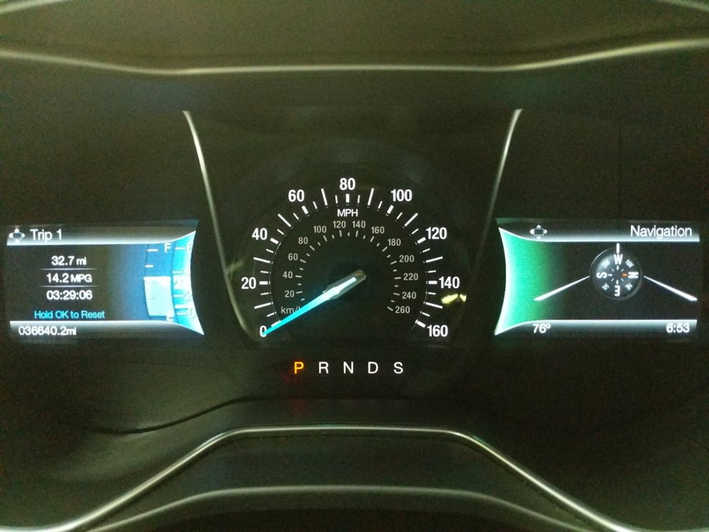 2016 Ford Fusion - Odometer Close Up