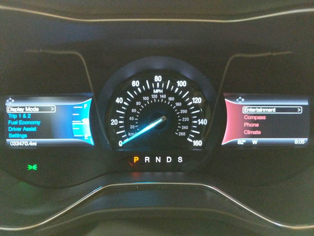 2016 Ford Fusion - Odometer Close Up