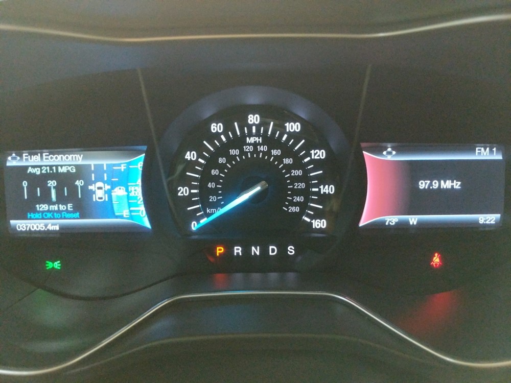 2015 Ford Fusion - Odometer Close Up