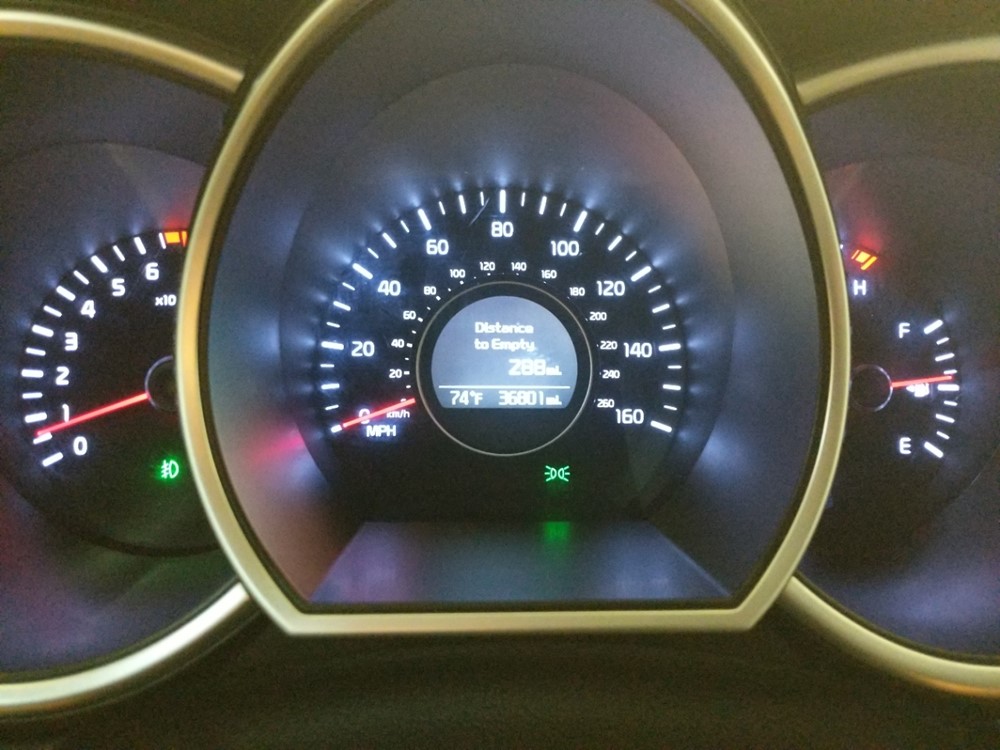 2015 Kia Optima - Odometer Close Up