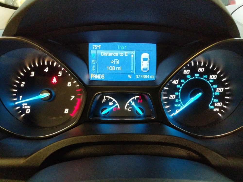 2014 Ford Escape - Odometer Close Up