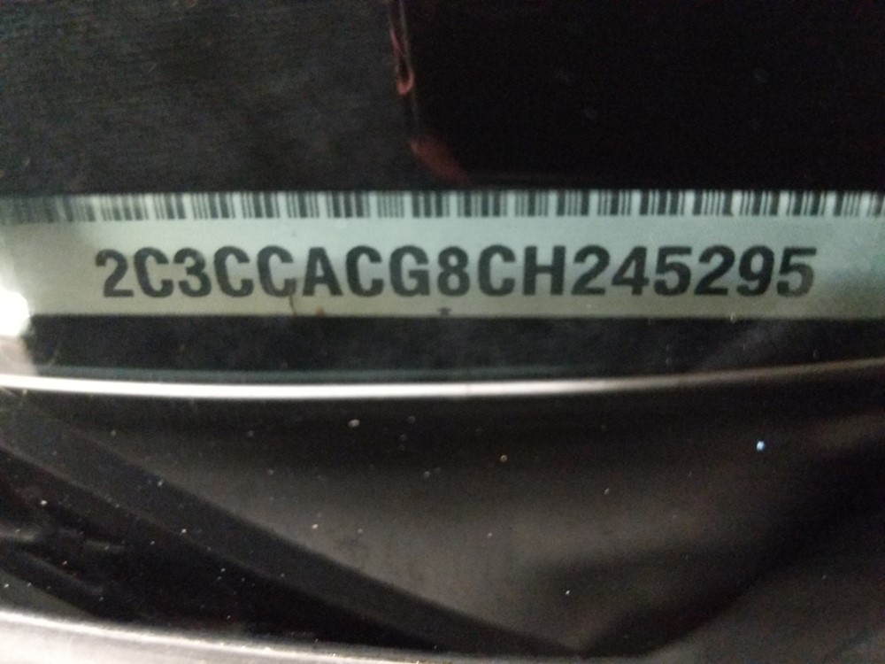 2012 Chrysler 300 - VIN Plate