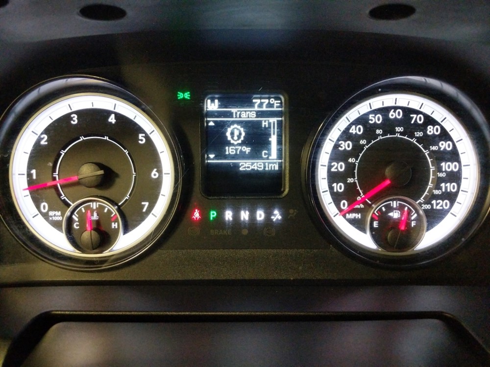 2017 Dodge Ram 1500 - Odometer Close Up