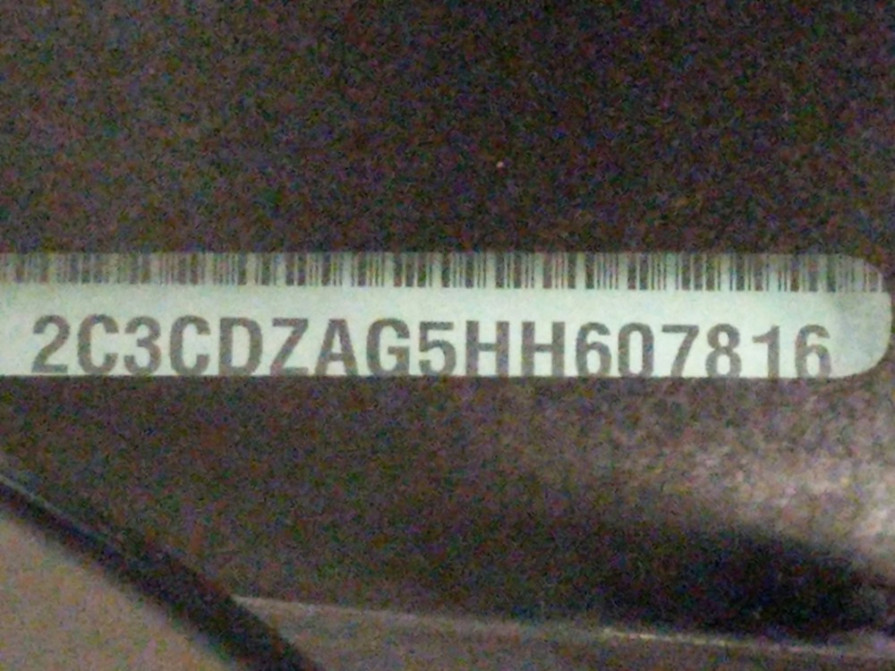2017 Dodge Challenger - VIN Plate