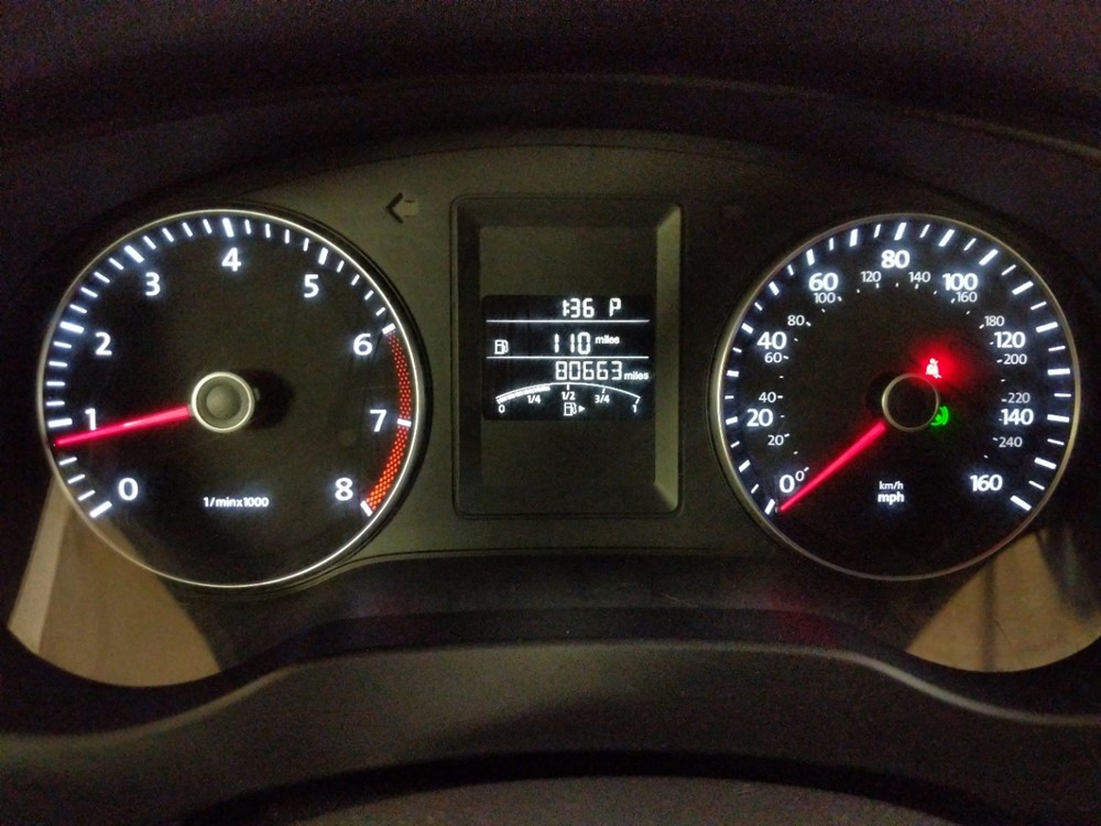 2014 Volkswagen Jetta - Odometer Close Up