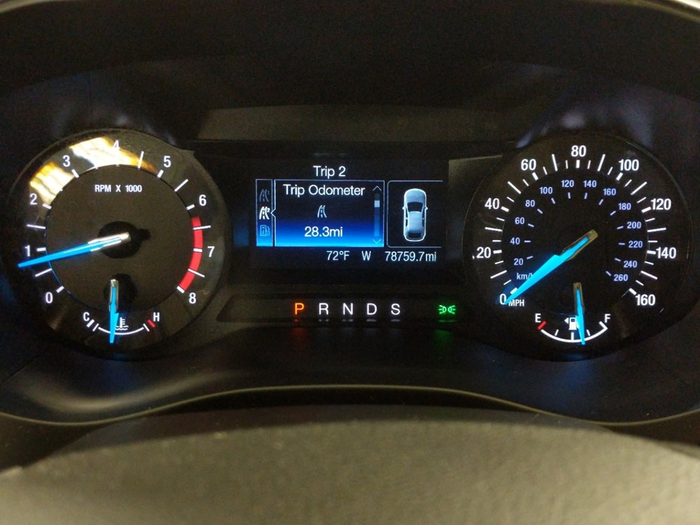 2015 Ford Fusion - Odometer Close Up