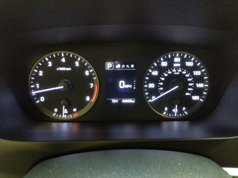2017 Hyundai Sonata - Odometer Close Up