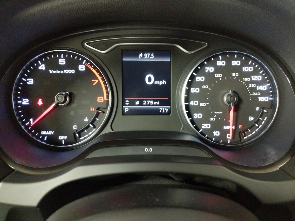 2016 Audi A3 - Odometer Close Up