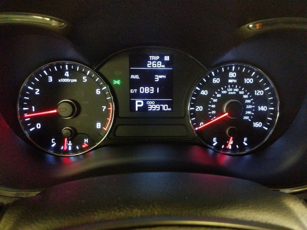 2016 Kia Forte5 - Odometer Close Up