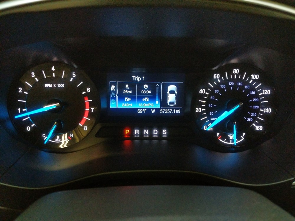 2016 Ford Fusion - Odometer Close Up