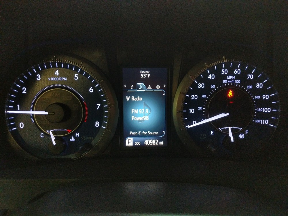 2015 Toyota Sienna - Odometer Close Up