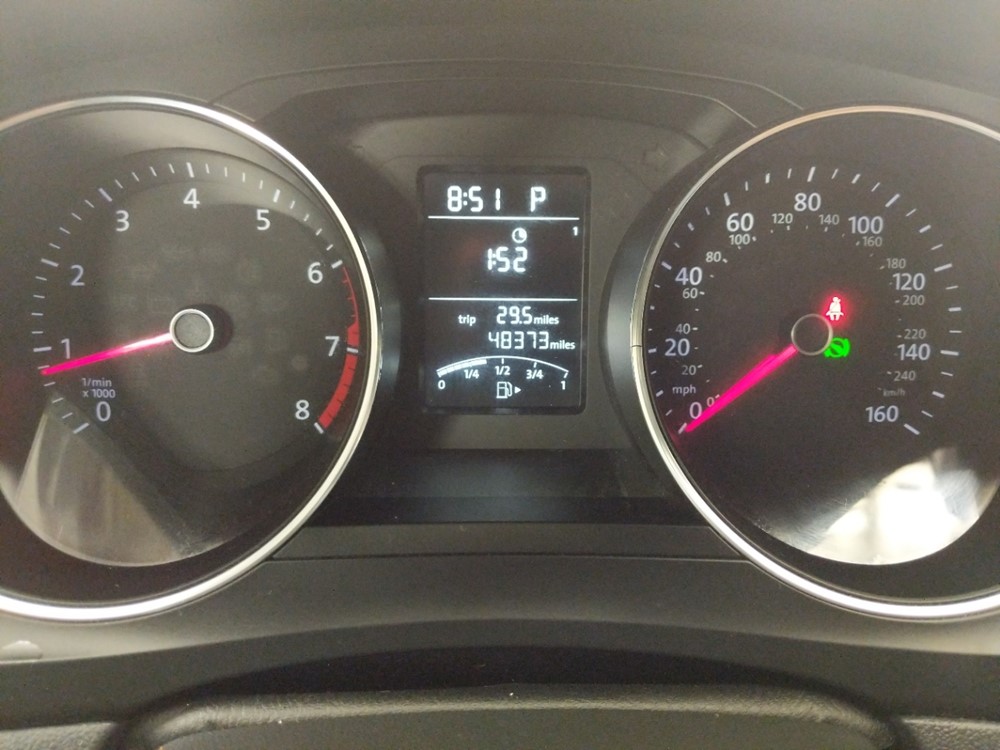 2017 Volkswagen Jetta - Odometer Close Up