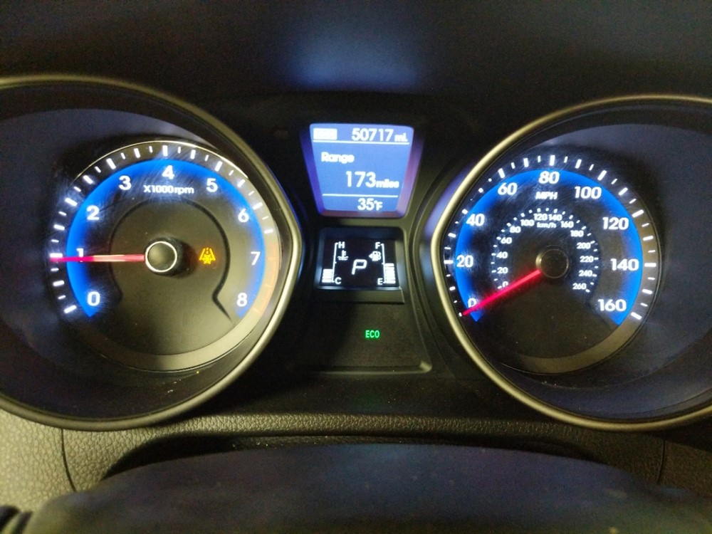 2017 Hyundai Elantra - Odometer Close Up