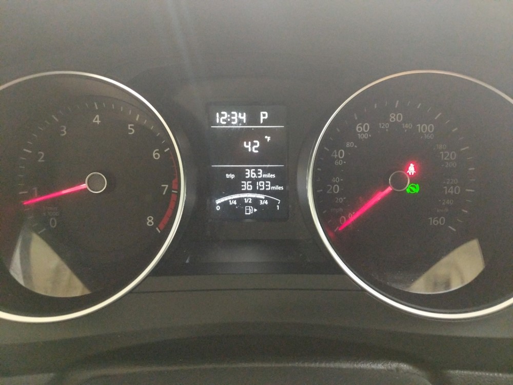 2017 Volkswagen Jetta - Odometer Close Up