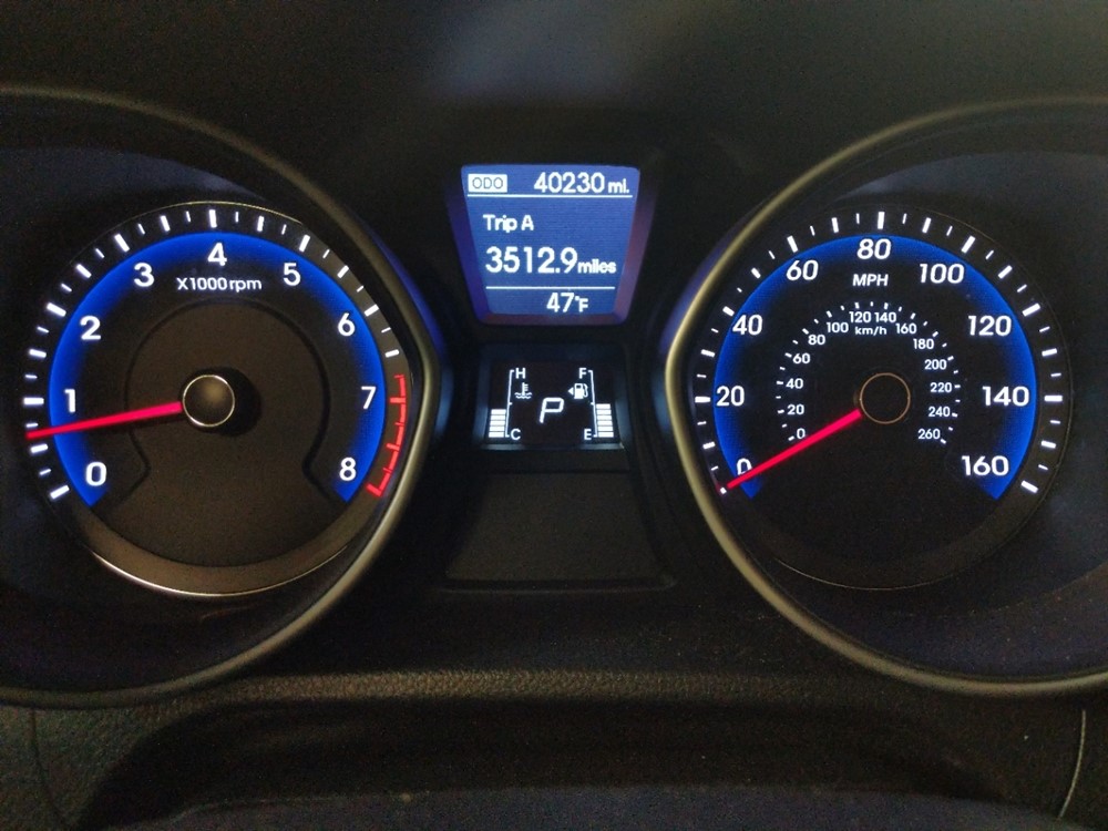2017 Hyundai Elantra - Odometer Close Up