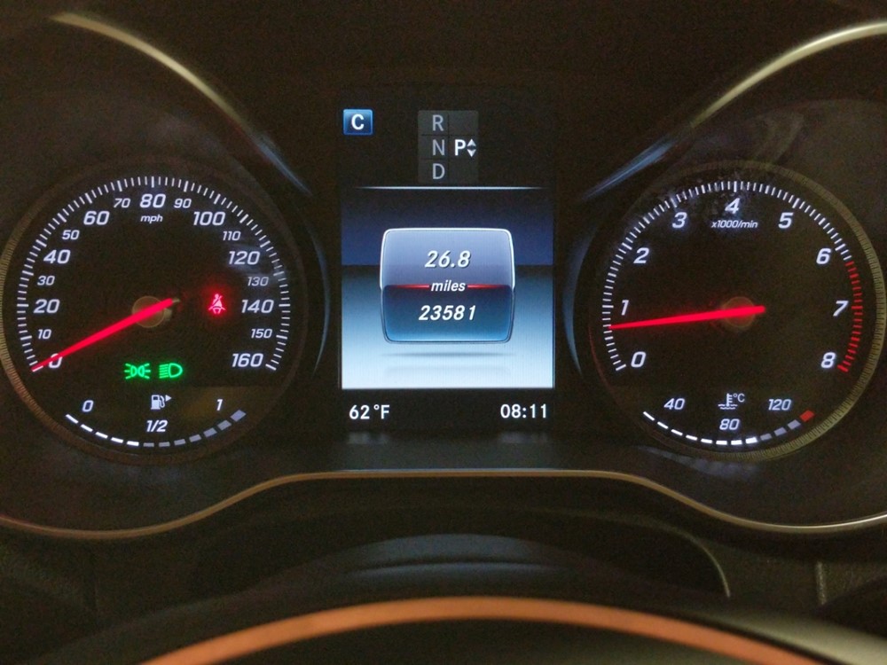 2016 Mercedes-Benz C300 - Odometer Close Up