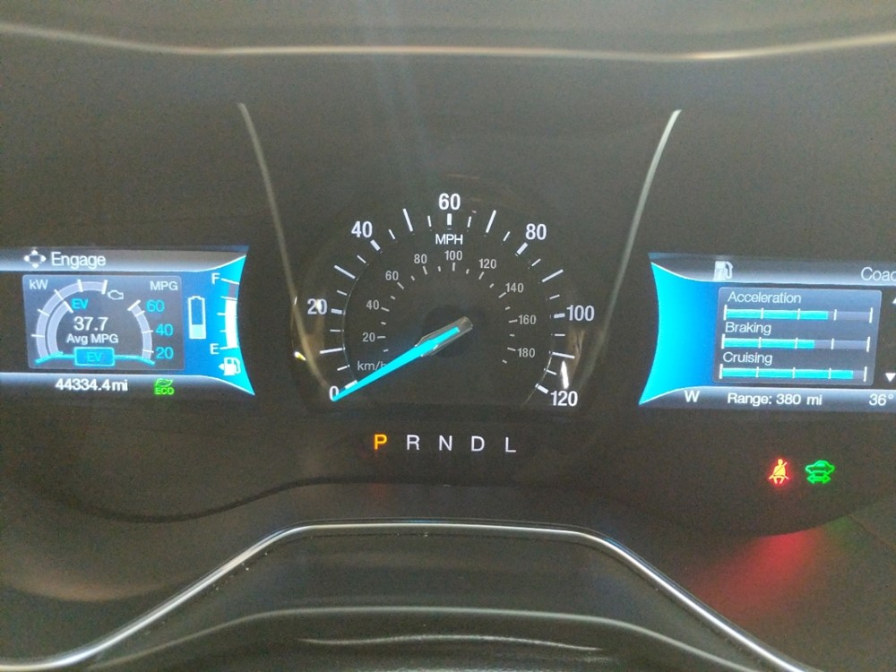 2017 Ford Fusion - Odometer Close Up