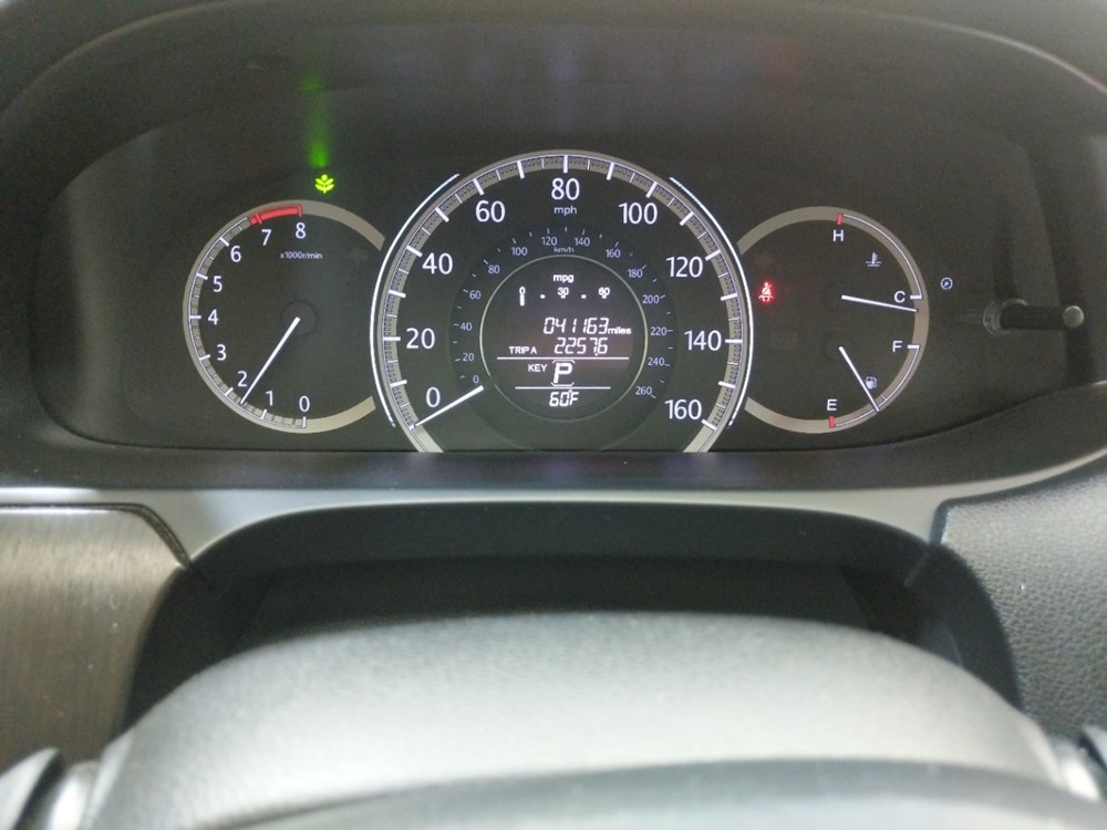 2015 Honda Accord - Odometer Close Up