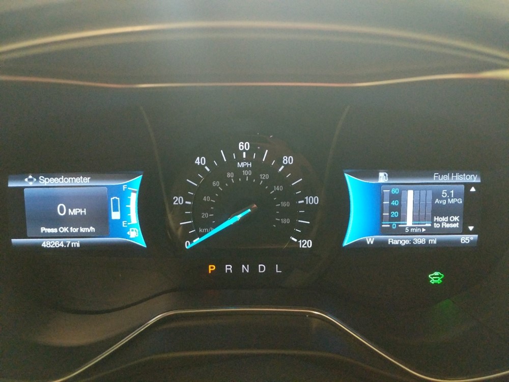 2017 Ford Fusion - Odometer Close Up