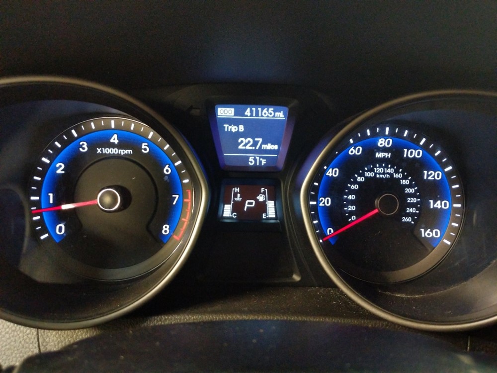 2017 Hyundai Elantra - Odometer Close Up