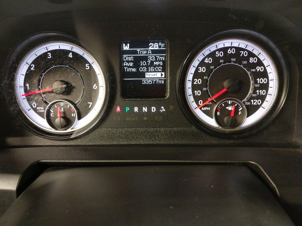 2017 Dodge Ram 1500 - Odometer Close Up