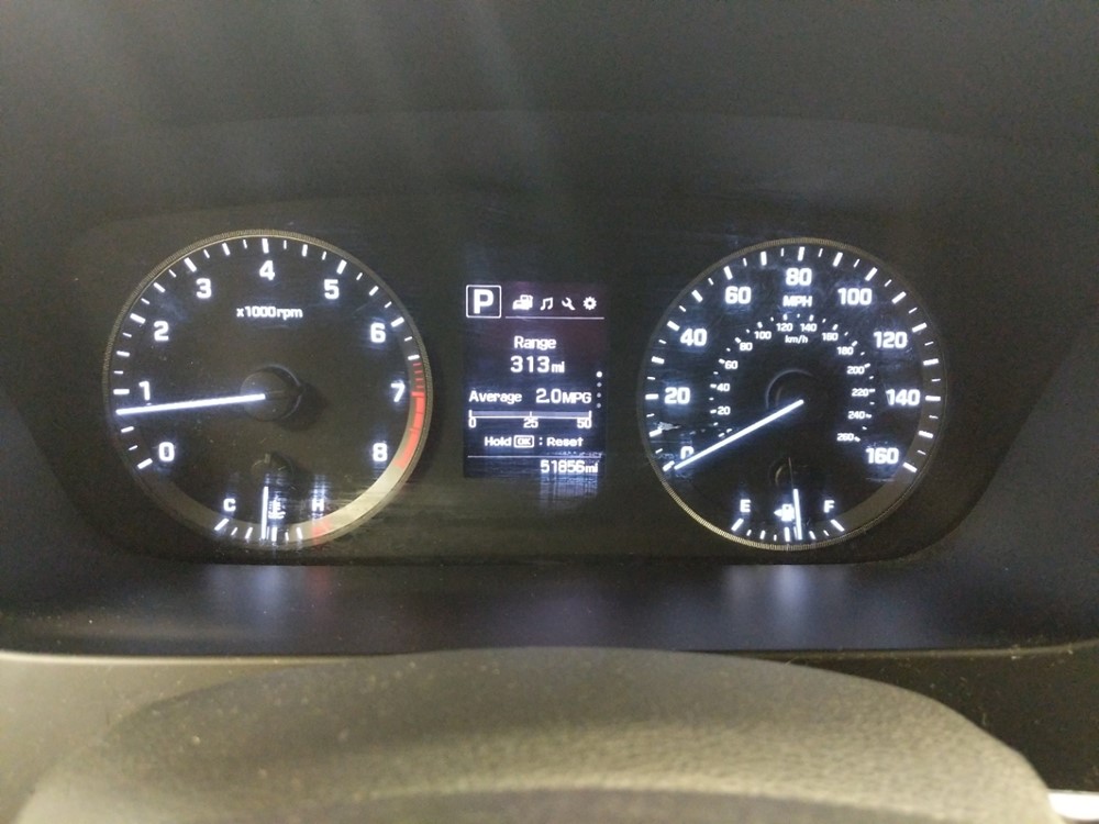 2017 Hyundai Sonata - Odometer Close Up