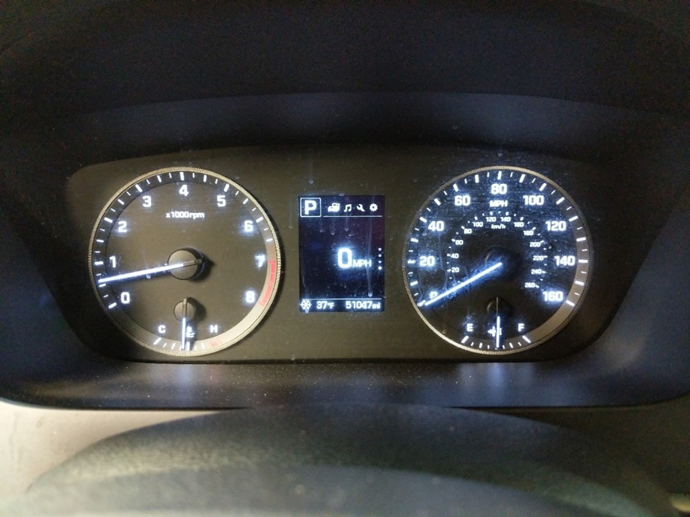 2017 Hyundai Sonata - Odometer Close Up