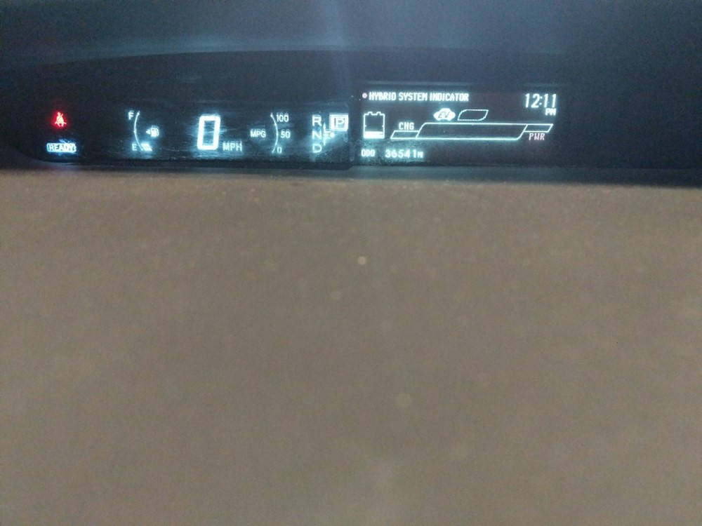 2015 Toyota Prius - Odometer Close Up