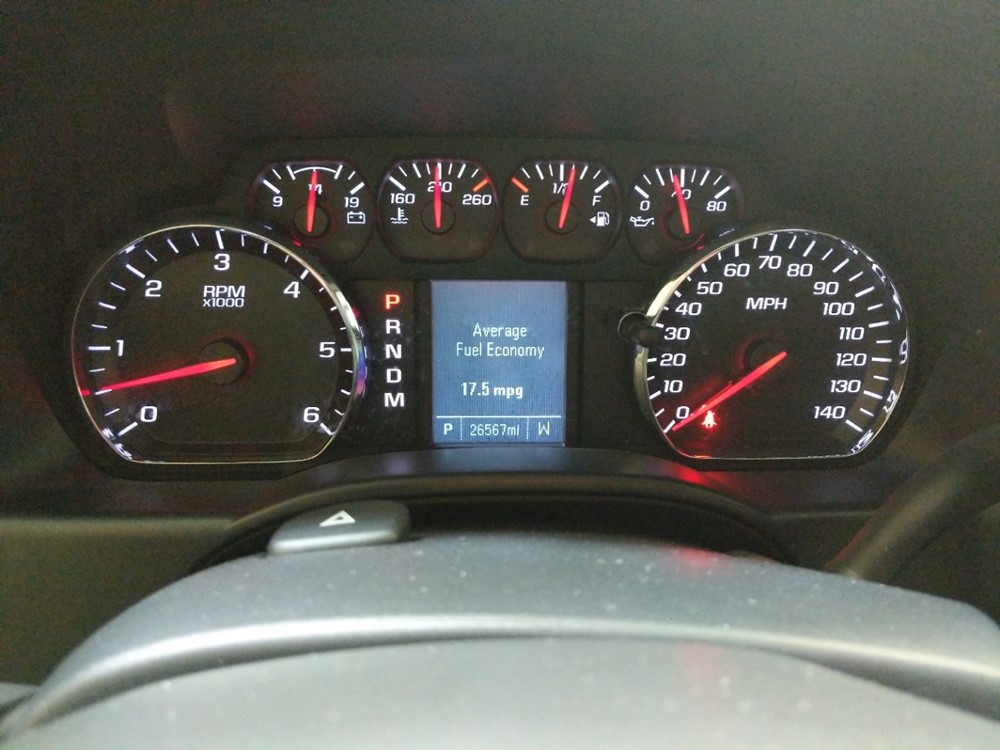 2015 GMC Sierra 1500 - Odometer Close Up
