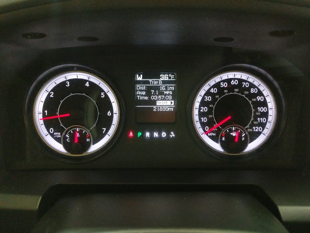 2017 Dodge Ram 1500 - Odometer Close Up