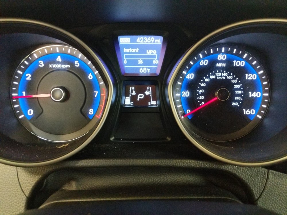 2017 Hyundai Elantra - Odometer Close Up