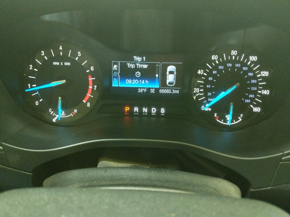 2017 Ford Fusion - Odometer Close Up