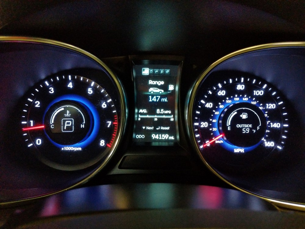 2015 Hyundai Santa Fe - Odometer Close Up