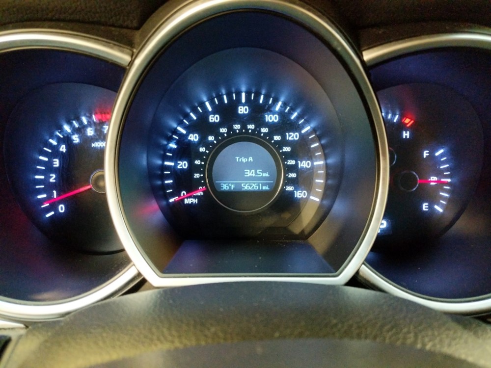 2015 Kia Optima - Odometer Close Up
