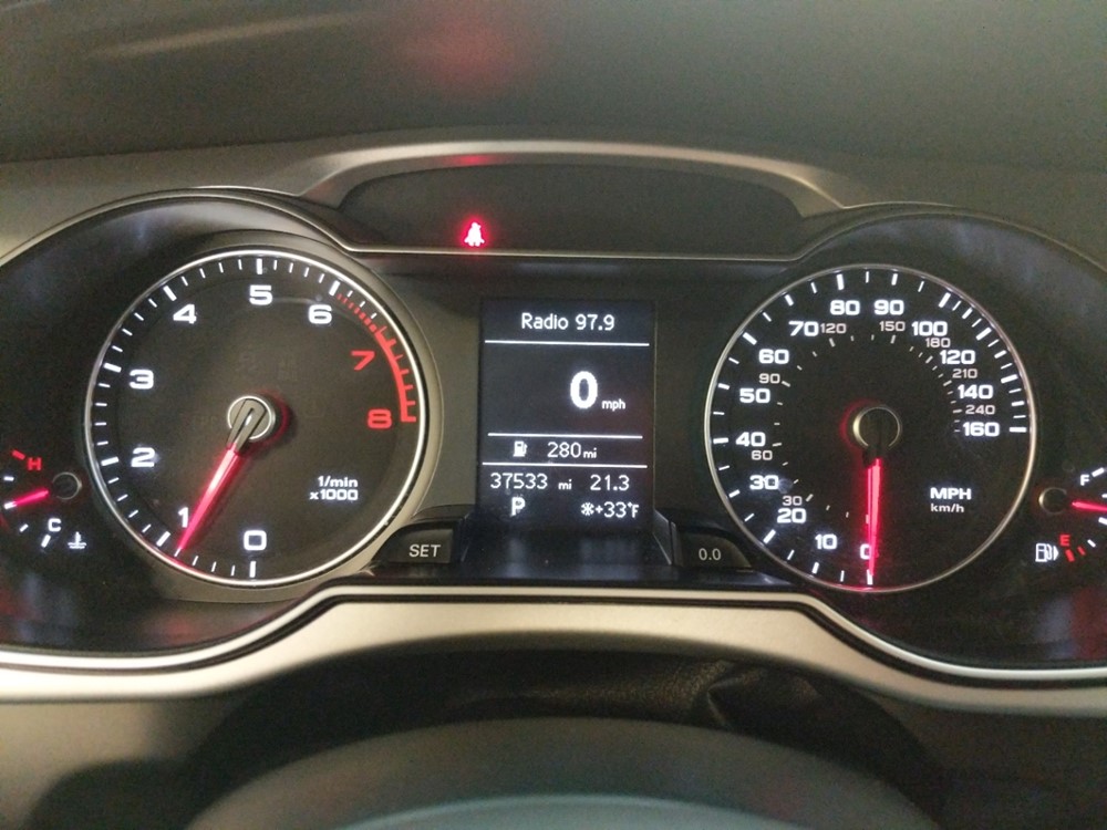 2016 Audi A4 - Odometer Close Up