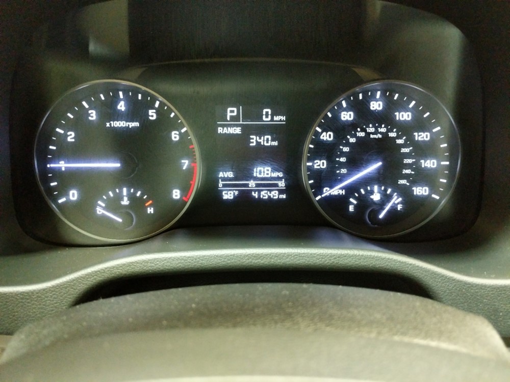 2017 Hyundai Elantra - Odometer Close Up