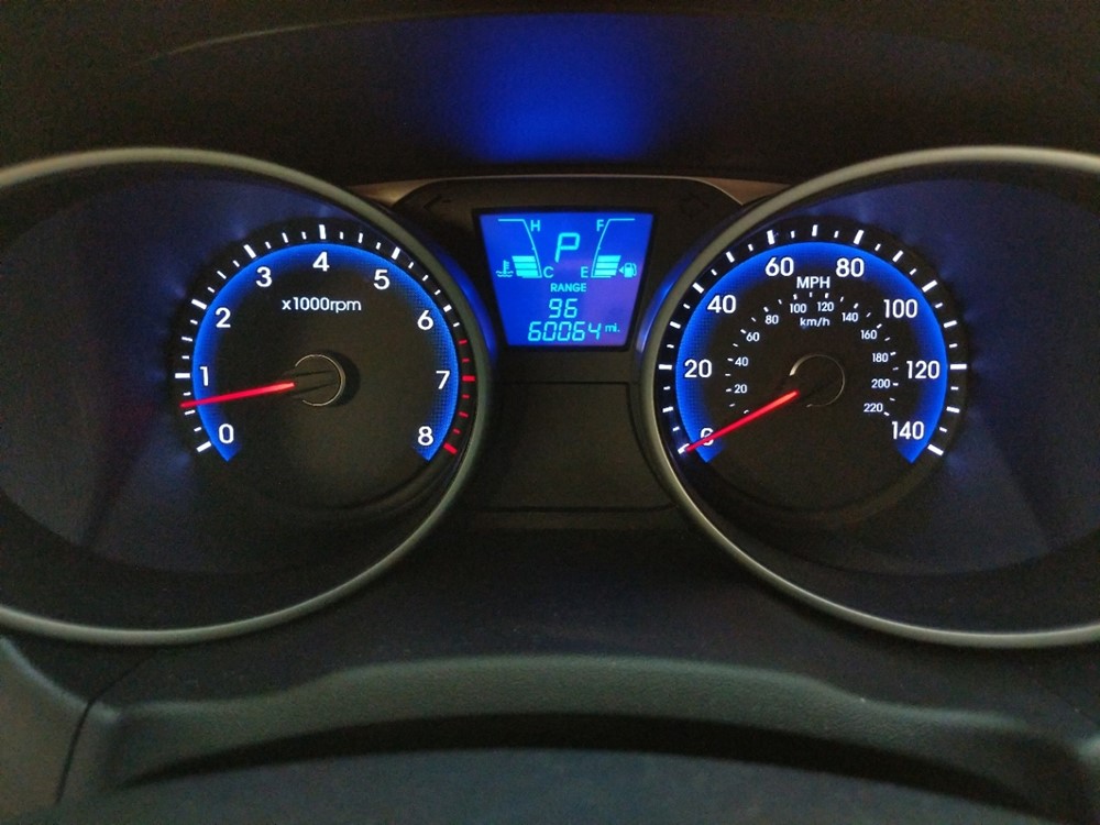 2012 Hyundai Tucson - Odometer Close Up