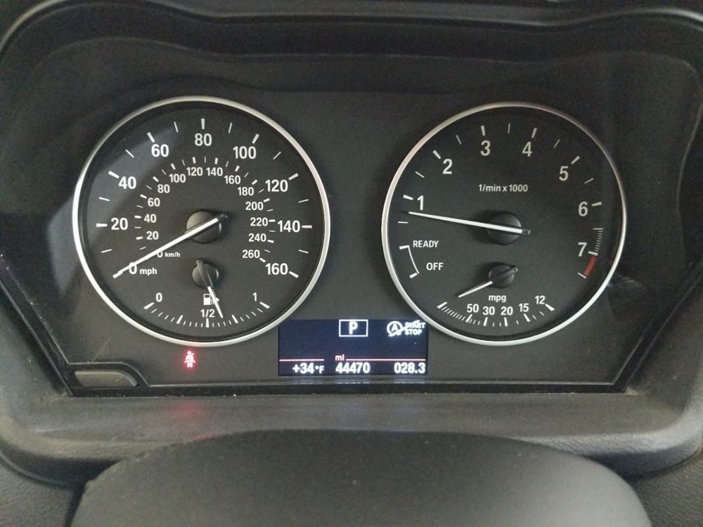 2016 BMW X1 - Odometer Close Up